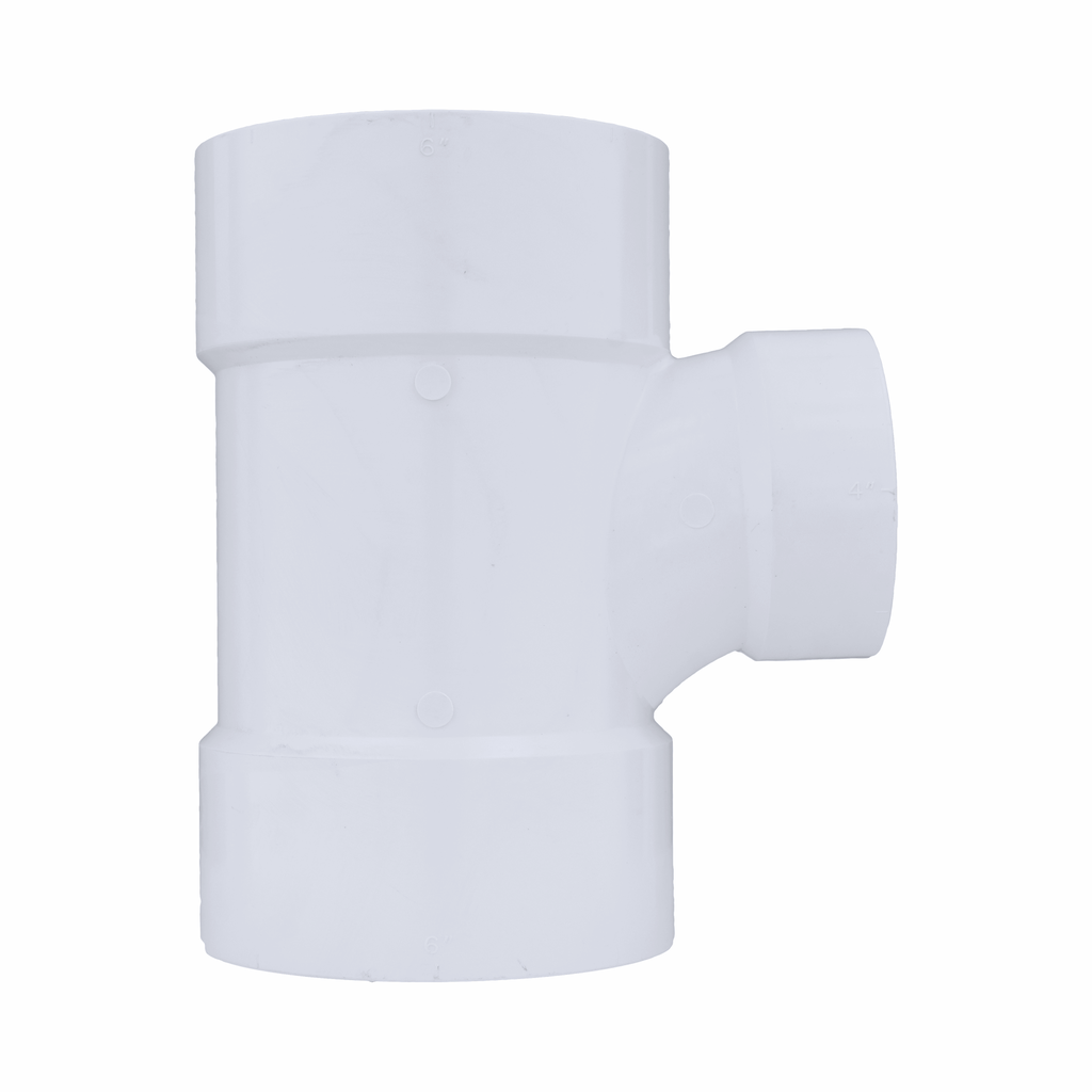 6 x 6 x 4 DWV SANITARY TEE REDUCING