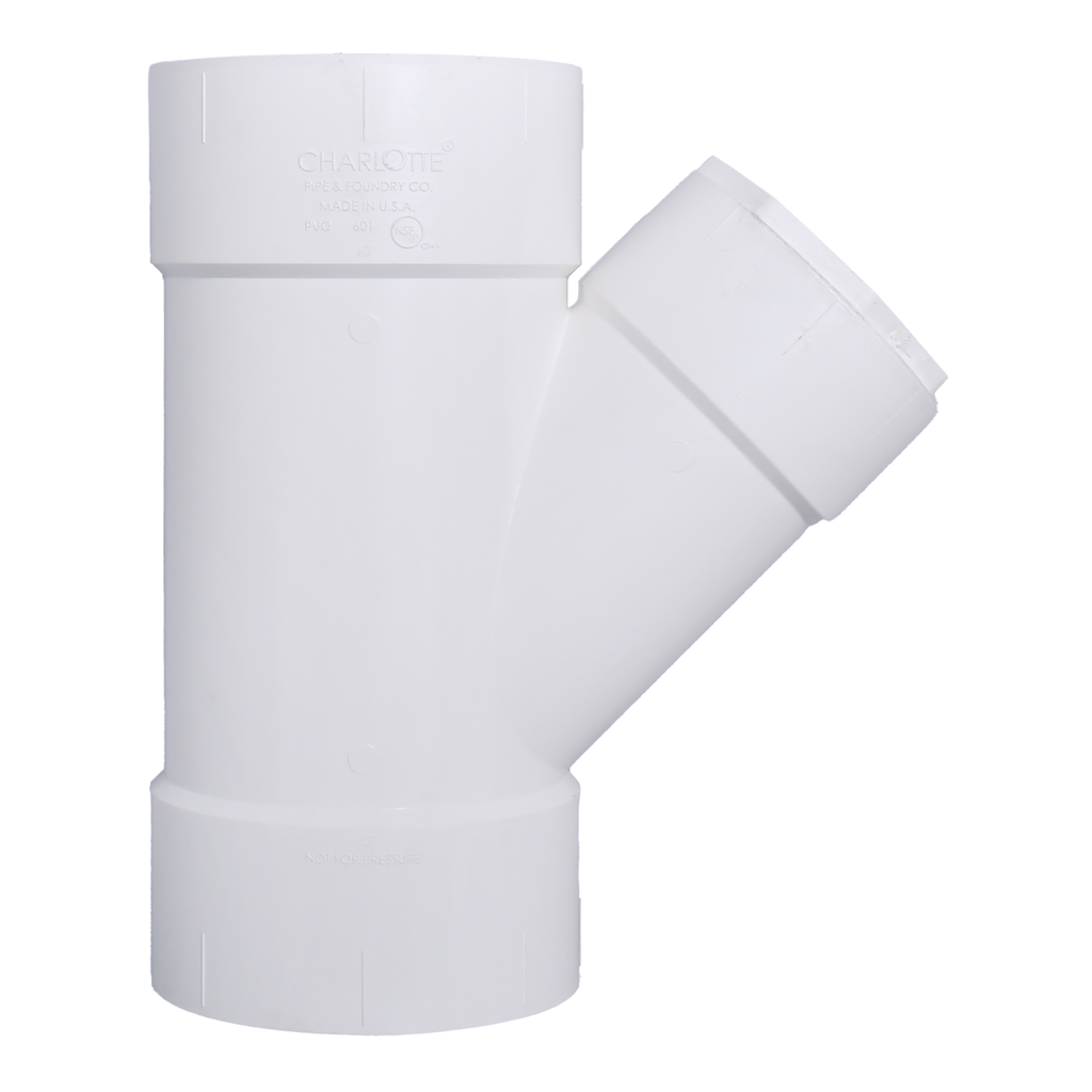 10 x 10 x 4 DWV WYE REDUCING