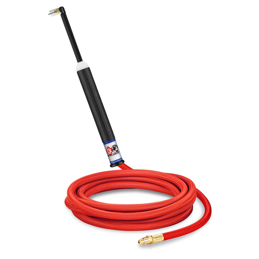 70 Amp Micro TIG Torch, Gas-Cooled with 12.5' superflex cables