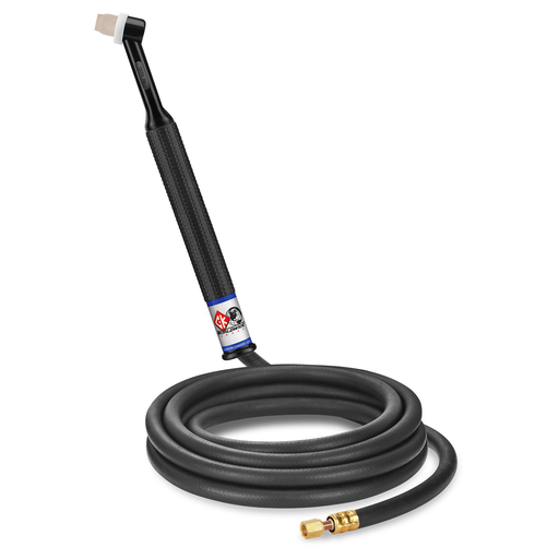 80 Amp Rigid head TIG Torch, Gas-Cooled, 12.5' Standard Cables