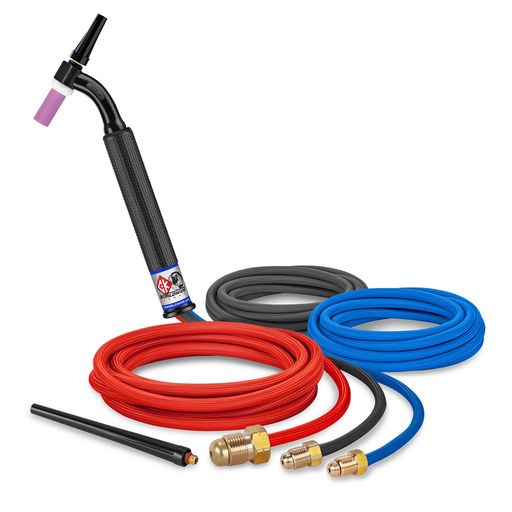 300 Amp Flex head TIG Torch, Water-Cooled, 12.5' superflex cables