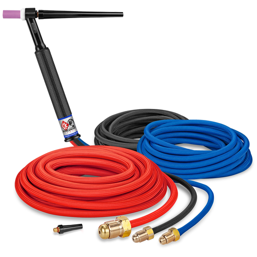 300 Amp Rigid head TIG Torch, Water-Cooled, 25' superflex cables