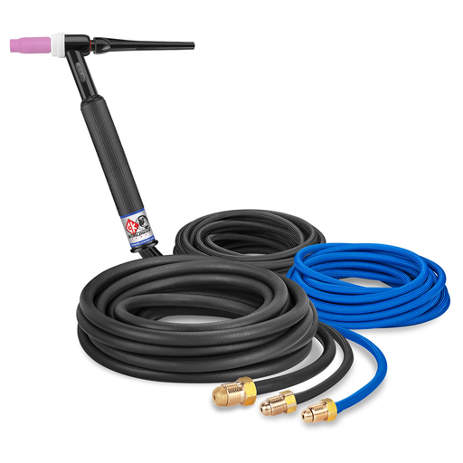 400 Amp Rigid head TIG Torch, Water-Cooled, 25' superflex cables