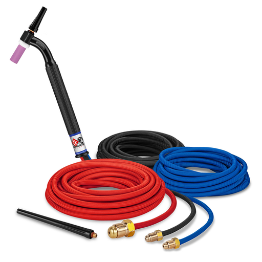 250 Amp Flex head TIG Torch, Water-Cooled, 25' Standard Cables