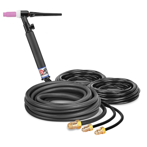 350 Amp Nan TIG Torch with Valve, Water-Cooled, 25' Standard Cables