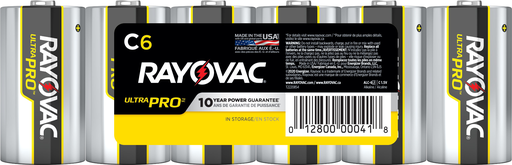 Mayer-DDS-Rayovac Ultra Pro Alkaline C Batteries, 6 Pack-1