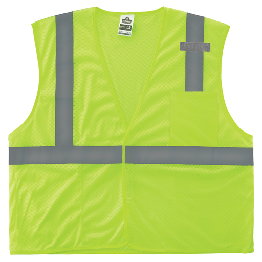 8210HL 2XL/3XL Lime Class 2 Economy Mesh Vest - HL