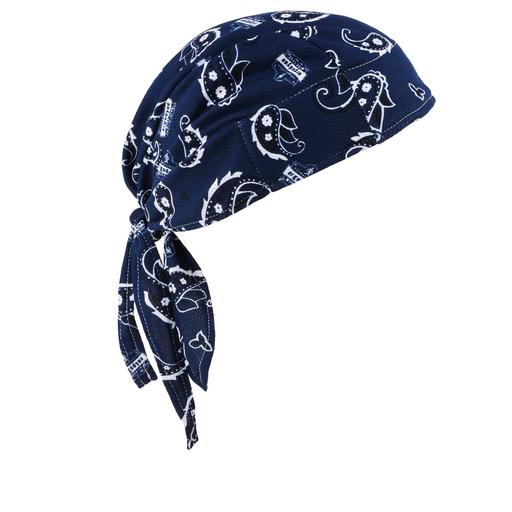 6615 Navy Western High-Performance Terry Cloth Bandana - Tie