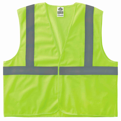 8205Hl L/Xl Lime Class 2 Super Economy Mesh Vest - H+L