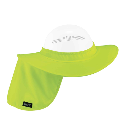 6660 Lime Hard Hat Brim And Neck Shade
