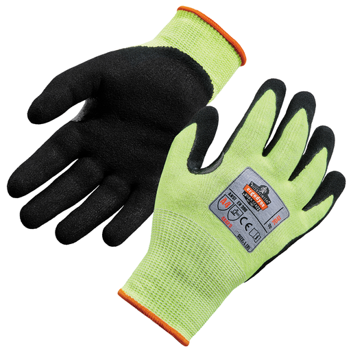 7041 1-Pair S Lime Ansi A4 Nitrile Coated Cr Gloves