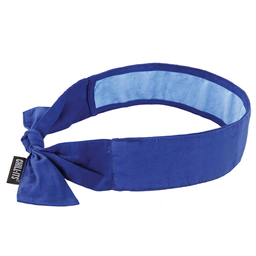 6700Ct Solid Blue Cooling Bandana Headband - Pva - Tie