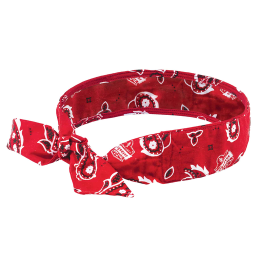 6700 Red Western Cooling Bandana Headband - Polymer - Tie