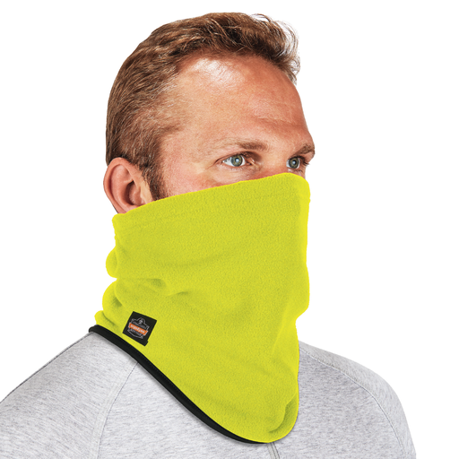 6960 Hi-Vis Lime Fleece Neck Gaiter