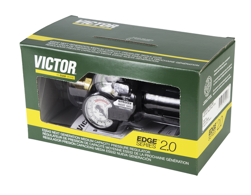 Victor®Model ESS32-150-180 EDGE™ Series 2.0 Heavy Duty/Medium Capacity Inert Gas Single Stage Regulator, CGA-580