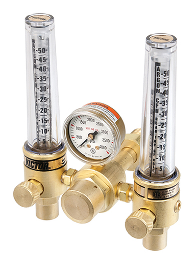 Victor®Model DFM150-580 Medium Duty Argon And Helium Flowmeter Regulator, CGA-580