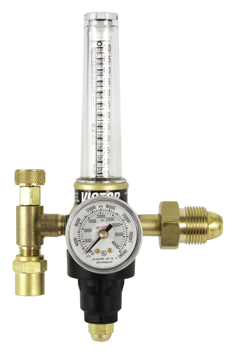 Victor® HRF2435P-580 Pro Series Flowmeter regulator, Argon/CO2, CGA 580 with 10 ft. Hose