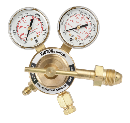 Victor®Model TPR 250-500-580 Cutskill® Light Duty Inert Gas Purge Regulator, CGA-580 (Clamshell Package)