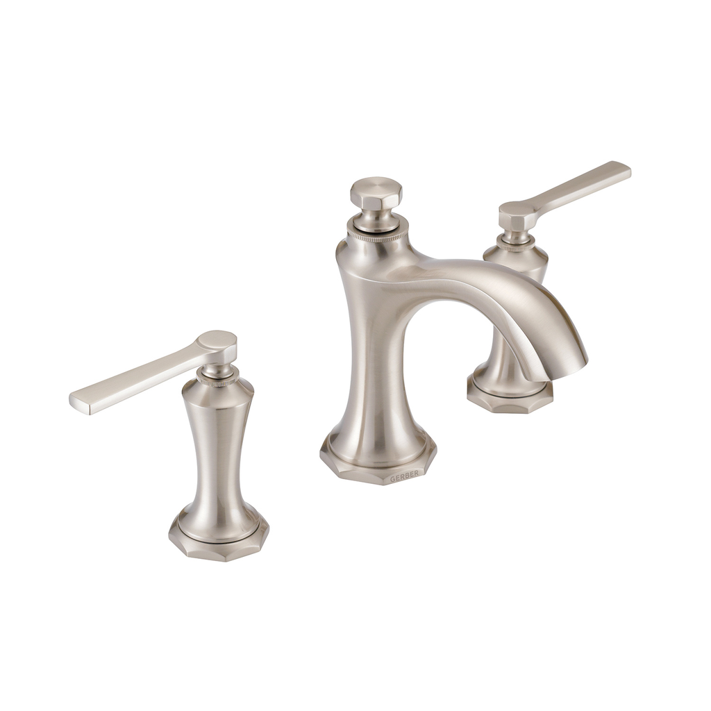Draper 2H Widespread Lavatory Faucet w/ Metal Pop-Up Drain 1.2gpm Brushed Nickel