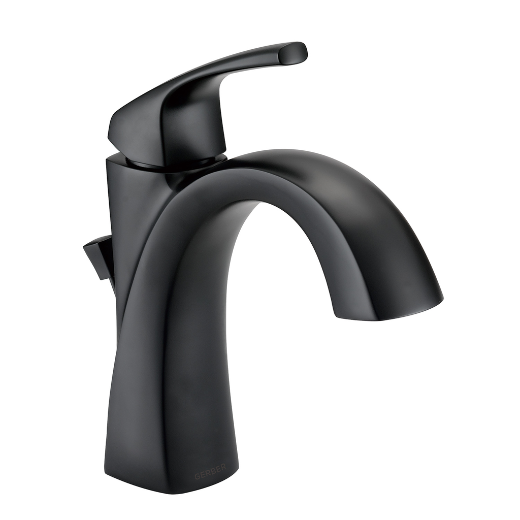 Vaughn 1H Lavatory Faucet Single Hole Mount w/ Metal Pop-Up Drain 1.2gpm Satin Black
