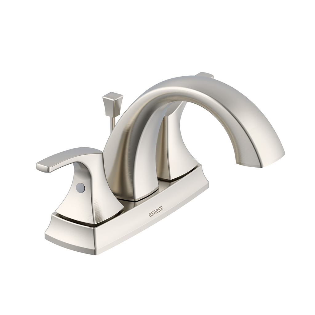 Vaughn 2H Centerset Lavatory Faucet w/ Metal Pop-Up Drain 1.2gpm Brushed Nickel
