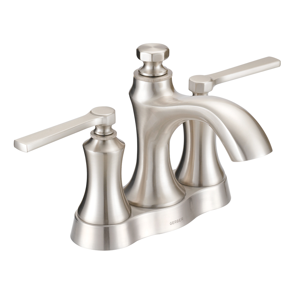 Draper 2H Centerset Lavatory Faucet w/ Metal Pop-Up Drain 1.2gpm Brushed Nickel