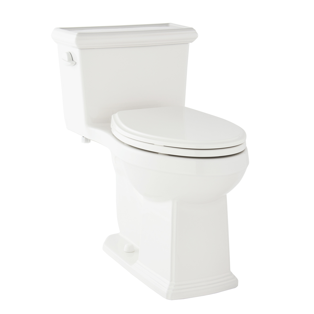 Logan Square 1.28gpf 1pc ADA Elongated Simple CT Toilet 12" Rough-In White