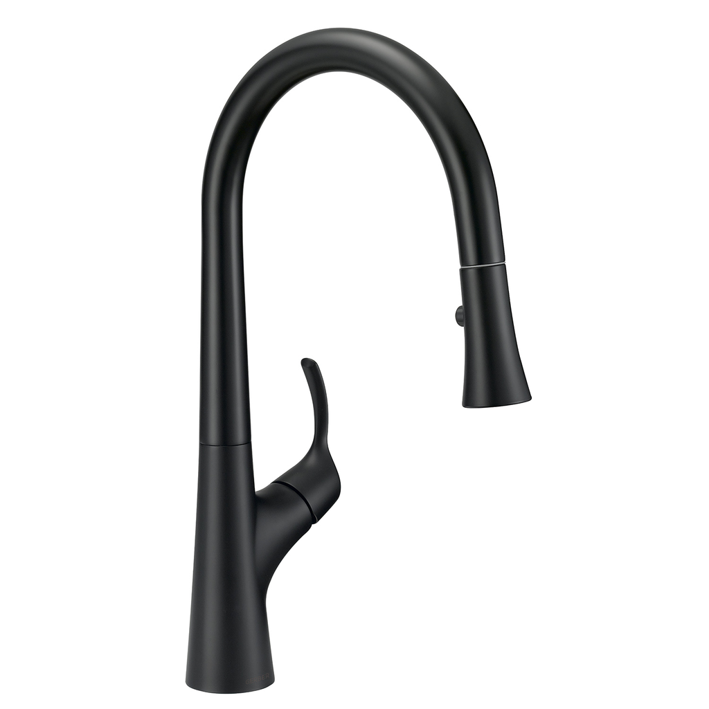 Antioch 1H Pull-Down Kitchen Faucet w/ Snapback 1.75gpm Satin Black