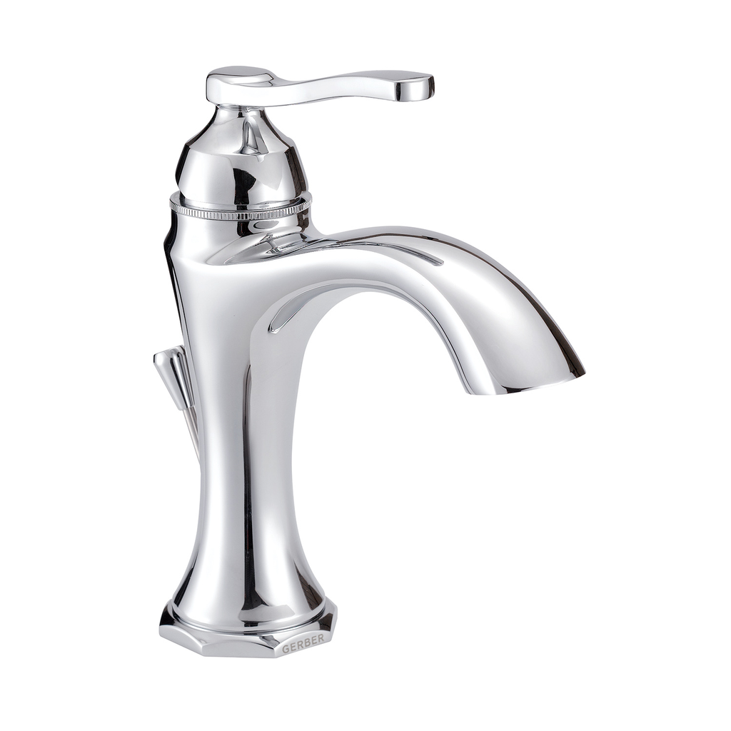 Draper 1H Lavatory Faucet Single Hole Mount w/ Metal Pop-Up Drain 1.2gpm Chrome