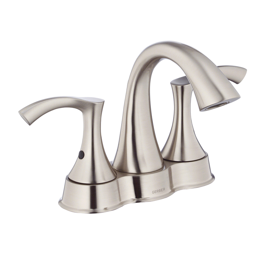 Antioch 2H Centerset Lavatory Faucet w/ 50/50 Touch Down Drain 1.2gpm Brushed Nickel
