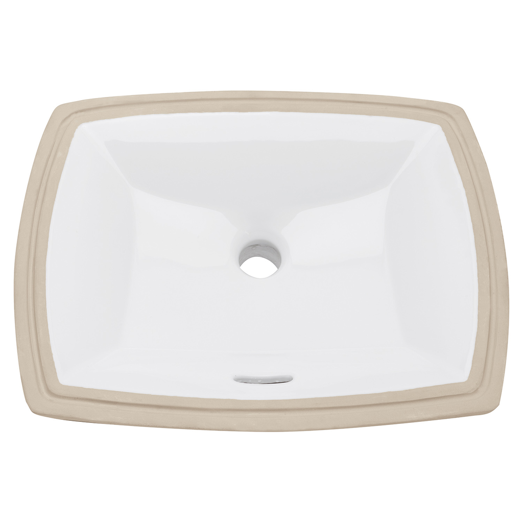 Burr Ridge 17x14 Decorative Undercounter Lav White