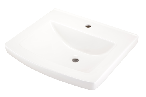 Burr Ridge 24" Ped Top Single Hole White