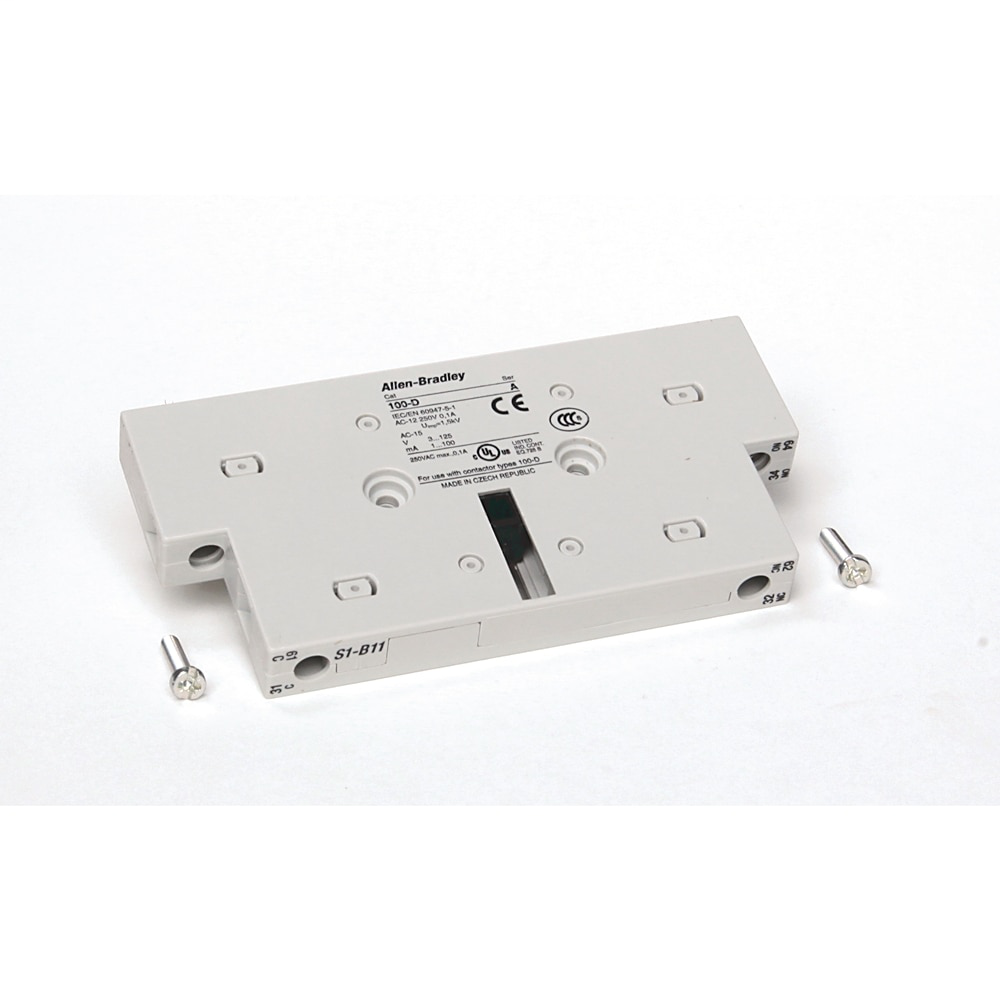 Allen-Bradley 100-DS1-L11 Contactor Auxiliary Contact Block Allen-Bradley 100-DS1-L11 Contactor Auxiliary Contact Block