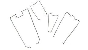 700-H General Purpose Accessories, Retainer Clip for 700-HS Relay (Pkg. Qty. 10), 700-HN160