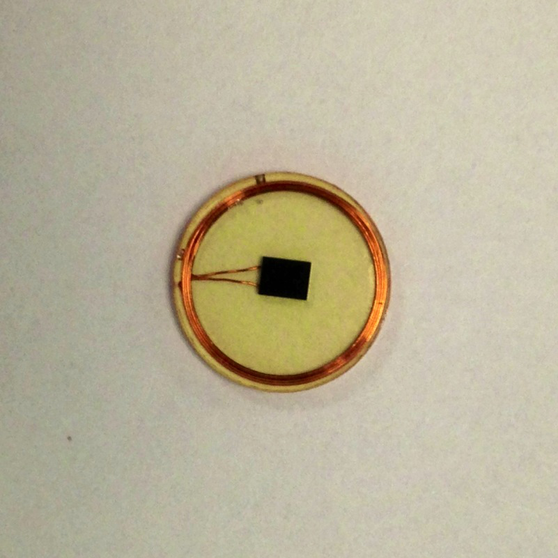 56RF, 57RF Radio Frequency Identification (RFID), 128 Byte Memory Size, Disc Tag, SLI, 9.5 mm diameter