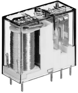 Slim Line Relay with "PIN Style" Terminations, 700-HP General Purpose PCB PIN Style Relay, 8 A, 2 Pole, DPDT, 240V 50/60Hz, (Pkg. Qty. of 10)