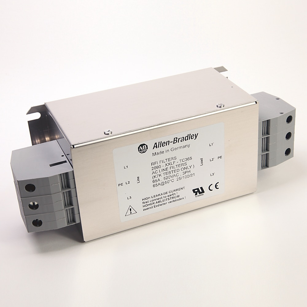 SGL STAGE AC LINE FILTER,65A,520VAC,3PH