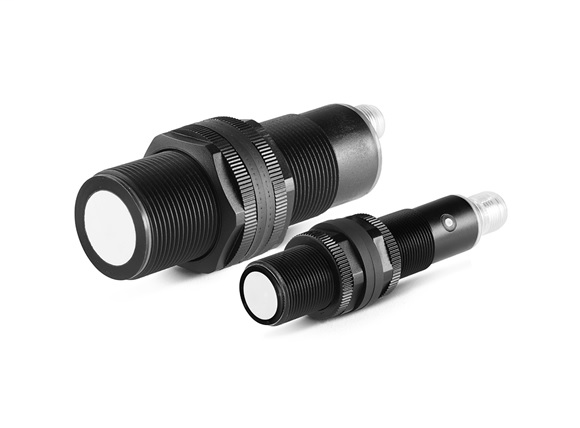 Proximity Sensor, Plastic Barrel, Programmable, 2 PNP Discrete, 30mm Diameter, 200mm to 2500mm Sensing Distance, Micro Quick Disconnect, 5 Pin (DC)