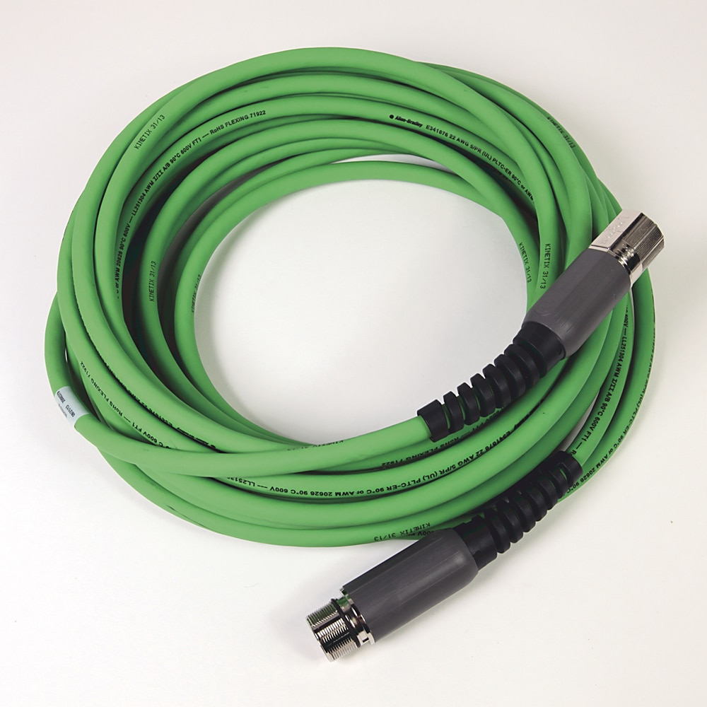 SpeedTEC Cable, Motor Feedback Only, SpeedTec DIN Connector, Extension Receptable (SpeedTec ready), SIN/COS High-Resolution/Resolver Encoder Type, Continuous-Flex, 9 Meters