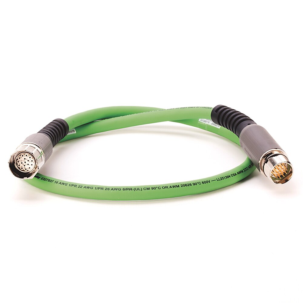 SpeedTEC Cable, Motor Feedback Only, SpeedTec DIN Connector, Extension Receptable (SpeedTec ready), Incremental Encoder Type, Continuous-Flex, 4 Meters