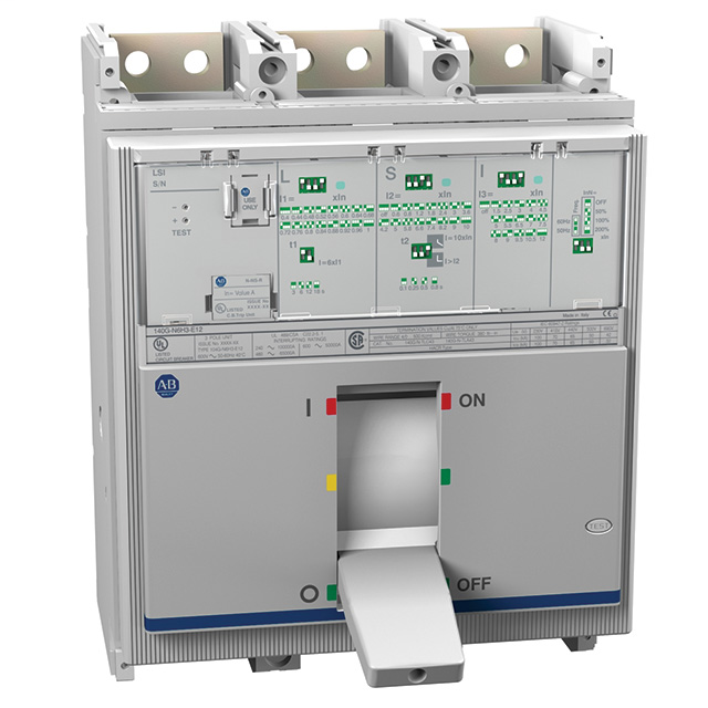 140G - Molded Case Circuit Breaker, N frame, 100 kA, LSI (electronic), 3 Poles, Rated Current 1200 A (80% Rated)