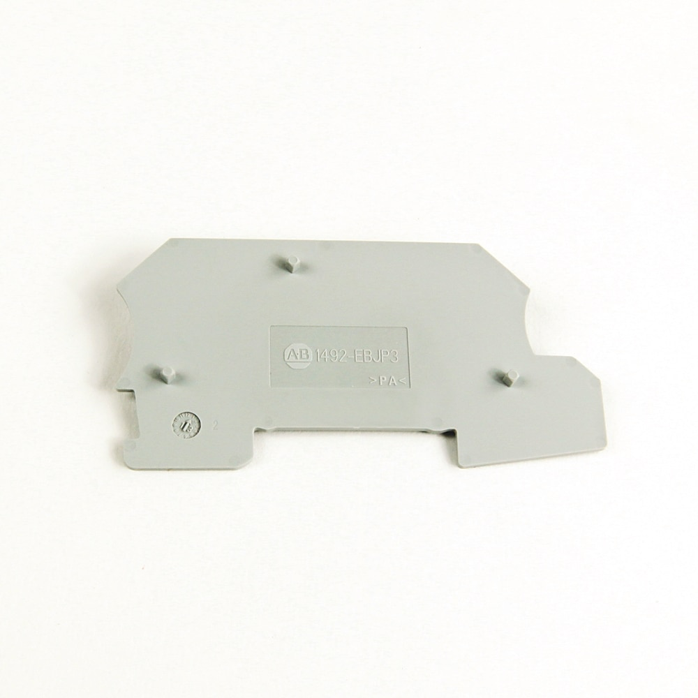 1492 Terminal Block Accessories End Barrier, Grey (Standard), Qty. 50