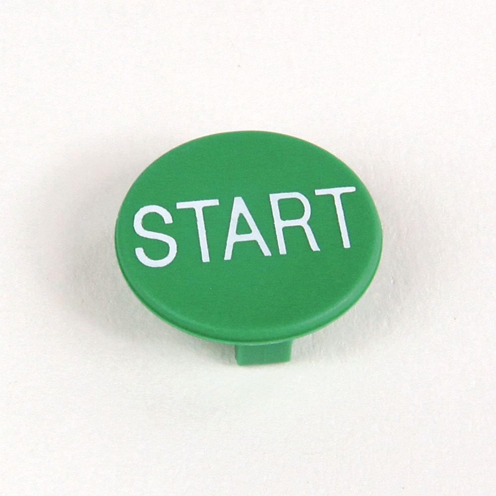 10-printed pushbutton inserts: Red "O"