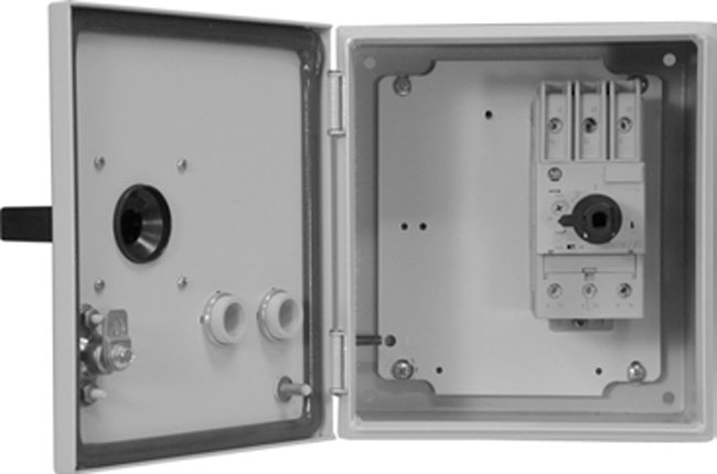 140M Enclosed MPCBs, NEMA Type 3/4/12 - IP66 (Metal), 140M-D8E (D-Frame), High Break Plus, 4 - 6.3 A, Without Aux. and Trip Contacts