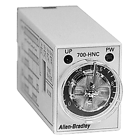 700-HN Miniature General Purpose Timing Relay, Miniature Multi-Function, Multi-Mode (4 Functions), 0.1 minutes to 10 hours, 4PDT Timed, 100-120V AC 50/60Hz