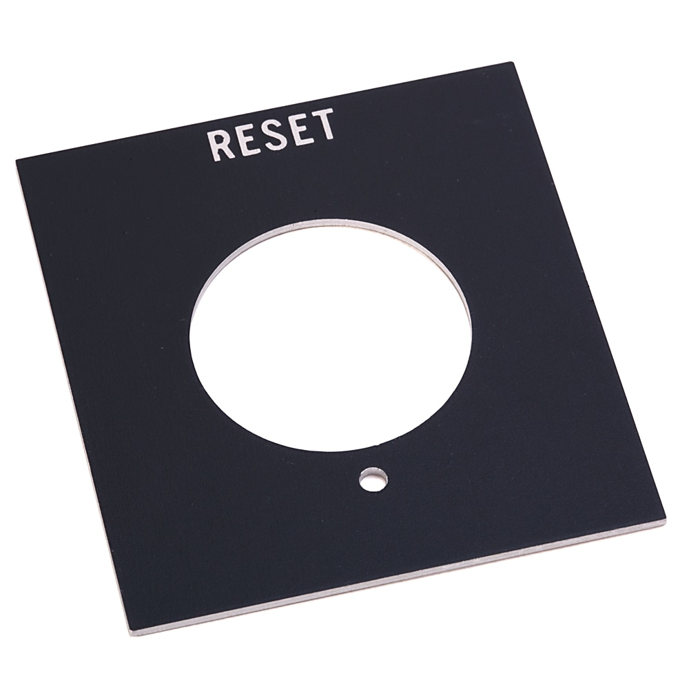 800H PB RESET Standard Legend Plate - 800H-Y38