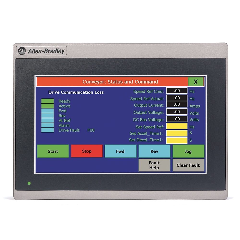PanelView 800, 7 in HMI Terminal, Touch Screen TFT, Serial and Ethernet ports