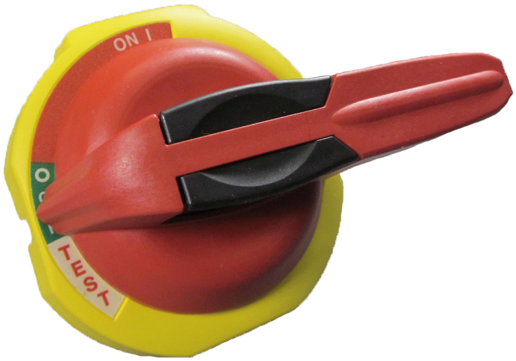 194R Disconnect Switch Accessories, Red/Yellow Padlockable handle, test mode