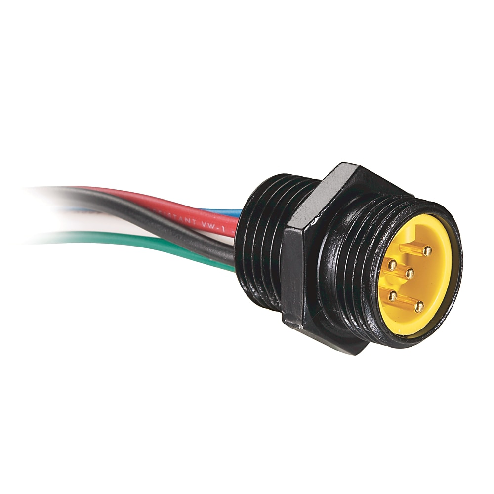888N ArmorConnect Control Power Receptacles - Male and Female, Standard, IP67, UL 4/12, NEMA 6P, Female 6-pin/5-Used Receptacle, 1 m (3.3 ft)