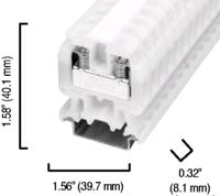 1492-H Finger-Safe Terminal Blocks, H-Block,Single Circuit High Density Block, Code 3,Multi-Rail Mount, #22 - #8 AWG, Red,No Bulk Pack (Single Block)